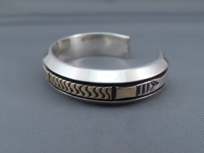 Leonard Nez Gold & Silver Cuff Bracelet