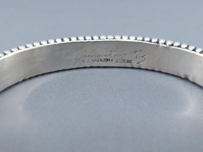 Large Silver & Gold Bracelet by Johnathan Nez