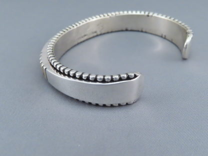 Large Silver & Gold Bracelet by Johnathan Nez
