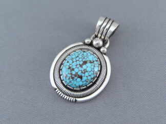 Nevada Blue Turquoise Pendant by Will Vandever