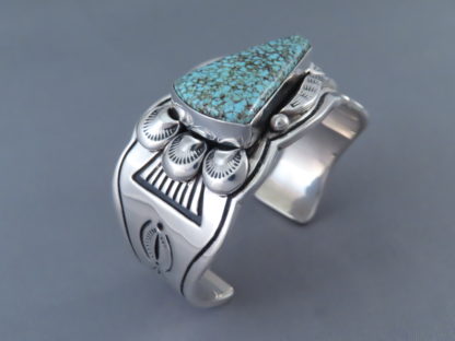 Nevada Blue Turquoise Cuff Bracelet by Steven J. Begay
