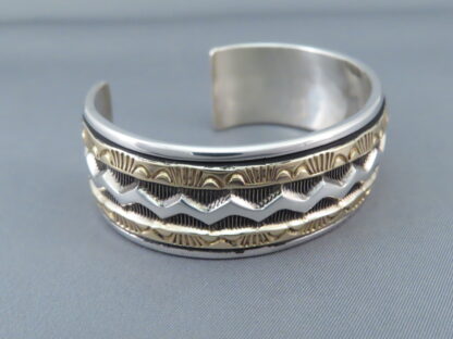 Marc Antia Silver & Gold Cuff Bracelet