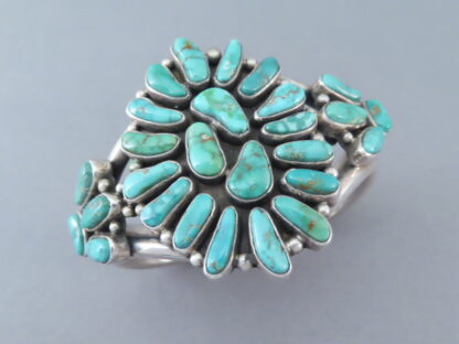 Fox Turquoise Cluster Bracelet