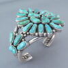 Fox Turquoise Cluster Bracelet
