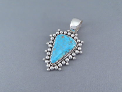 Artie Yellowhorse Pendant with Kingman Turquoise