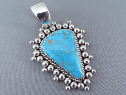 Artie Yellowhorse Pendant with Kingman Turquoise