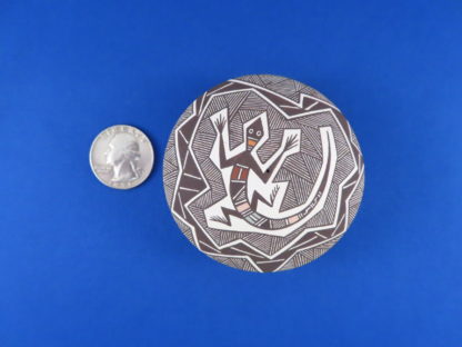Rebecca Lucario Fine-Line Acoma Seed Pot with Geckos