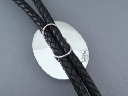 Leonard Nez Blue Gem Turquoise Bolo Tie