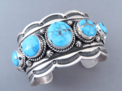 Blue Turquoise Cuff Bracelet (Navajo)