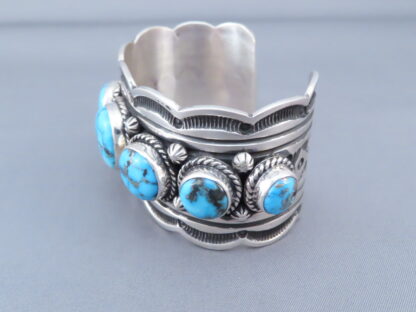 Blue Turquoise Cuff Bracelet (Navajo)