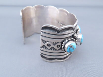 Blue Turquoise Cuff Bracelet (Navajo)