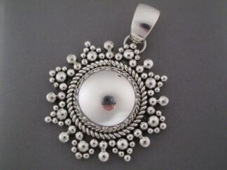 Larger 'Snowflake' Pendant by Artie Yellowhorse