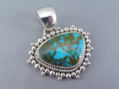 Bisbee Turquoise Pendant by Artie Yellowhorse