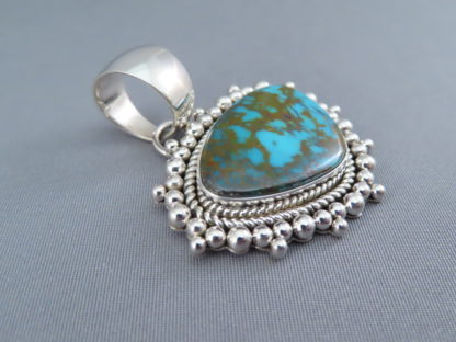 Bisbee Turquoise Pendant by Artie Yellowhorse