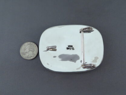 Blue Gem Turquoise Belt Buckle by Wyatt Lee-Anderson