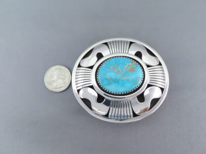 Darling Darlene Turquoise Belt Buckle by Trent Lee-Anderson