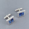 Lapis Inlay Cufflinks