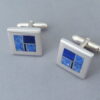 Lapis Inlay Cufflinks