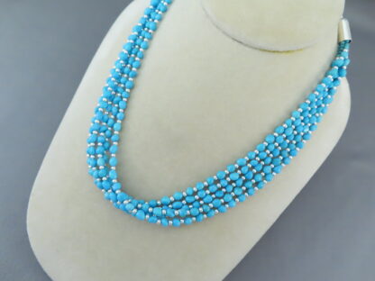 Multi-Strand Sleeping Beauty Turquoise Necklace – Yellowhorse