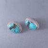 Morenci Turquoise & Sterling Silver Earrings by Artie Yellowhorse