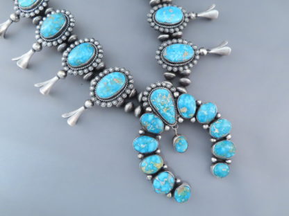 Squash Blossom Necklace with Sonoran Gold Turquoise