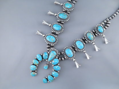 Squash Blossom Necklace with Sonoran Gold Turquoise