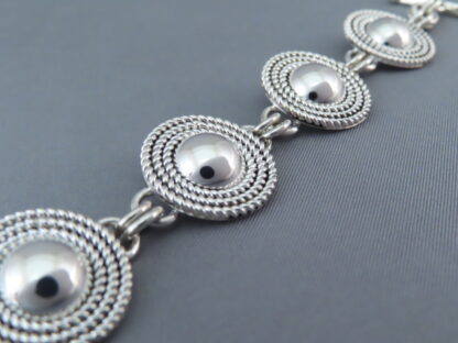 Artie Yellowhorse Sterling Silver Link Bracelet
