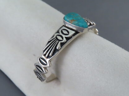 Sterling Silver & Turquoise Mountain Turquoise Bracelet