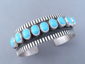 Sleeping Beauty Turquoise Cuff Bracelet by Albert Jake