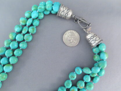 Sleeping Beauty Turquoise Necklace (3-strands)