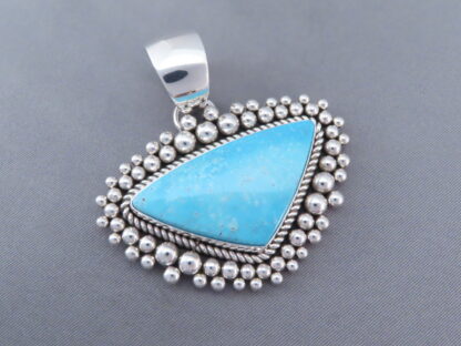 Blue Gem Turquoise Pendant by Artie Yellowhorse (Navajo)