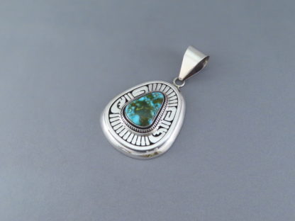 Leonard Nez Sonoran Gold Turquoise Pendant