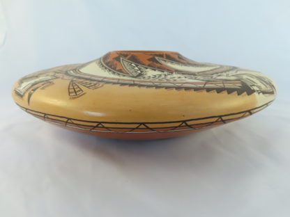 Large Navajo Pottery with Yei Figures by Lucy Lueppe McKelvey