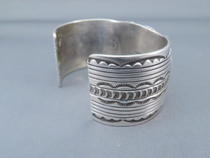 Cuff Bracelet with Blue Gem Turquoise