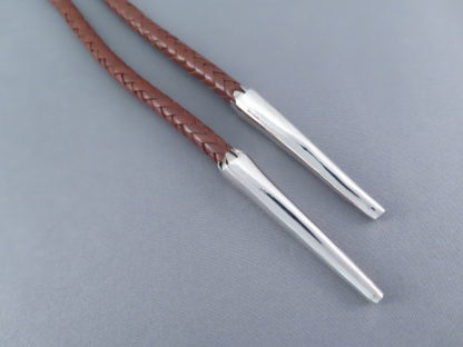 Bolo Tie with Morenci Turquoise set in Sterling Silver