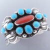 Coral & Sleeping Beauty Turquoise Bracelet