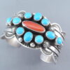 Coral & Sleeping Beauty Turquoise Bracelet