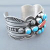 Coral & Sleeping Beauty Turquoise Bracelet