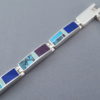 Inlaid Multi-Stone Link Bracelet