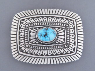 Turquoise Belt Buckle by Tsosie White