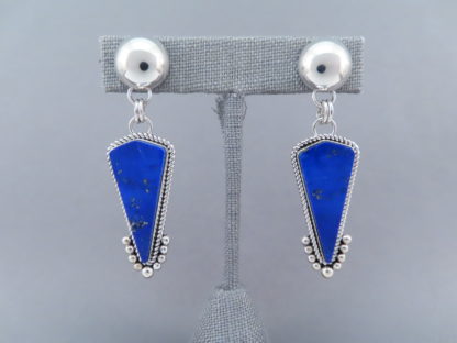 Lapis Sterling Silver Earrings – Artie Yellowhorse