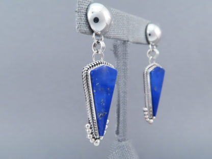 Lapis Sterling Silver Earrings – Artie Yellowhorse