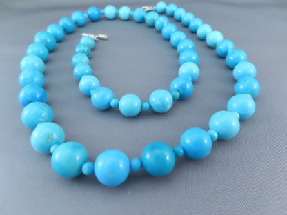 Longer Sleeping Beauty Turquoise Necklace (31″)