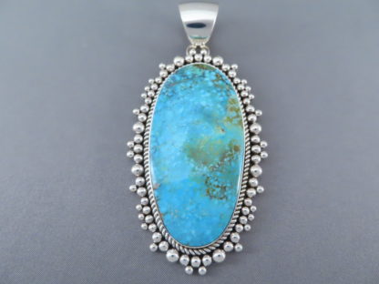 IMPRESSIVE Kingman Turquoise Pendant by Artie Yellowhorse
