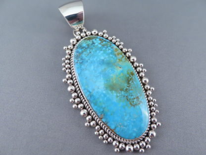 IMPRESSIVE Kingman Turquoise Pendant by Artie Yellowhorse