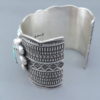 Kingman Turquoise Sterling Silver Cuff Bracelet by Guy Hoskie