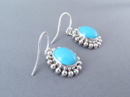 Earrings with Sleeping Beauty Turquoise by Artie Yellowhorse