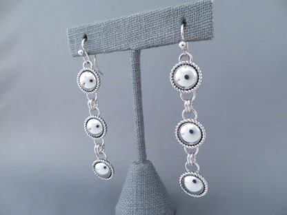 Dangling ‘3-Tier’ Sterling Silver Earrings by Artie Yellowhorse
