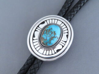 Darling Darlene Turquoise Bolo Tie by Leonard Nez