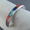 Inlaid Multi-Color Cuff Bracelet (more narrow)